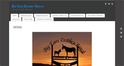 Desktop Screenshot of bigearsdonkeyranch.ca