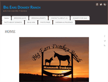 Tablet Screenshot of bigearsdonkeyranch.ca